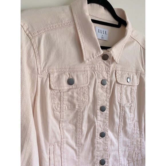 Elle Jackets & Coats Elle Blush Pink Denim Jacket Size Xl Poshmark